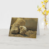 Lion Paws Kaart (Gele Bloem)