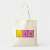 Lion Periodic Table Name canvas tas (Voorkant)