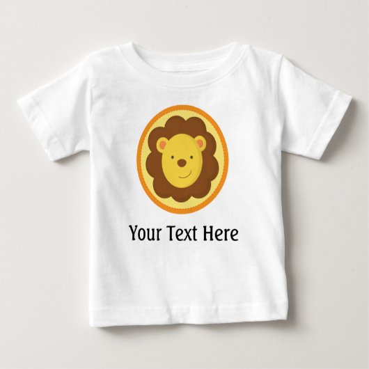 Lion Personalized Baby T Shirt (Voorkant)