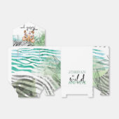 Lion Personalized Wild 5th Birthday Bedankdoosjes (Uitgevouwen)