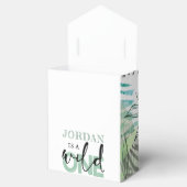 Lion Personalized Wild First Birthday Favor Box Bedankdoosjes (Geopend)