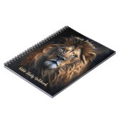 Lion Photo Notitieboek Jouw tekst & Afbeelding gep (Linkerzijde)