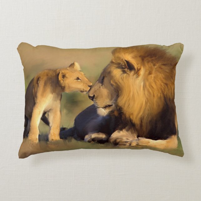 Lion Pillow Decoratief Kussen (Voorkant)