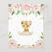 Lion Pink Floral Hoe groot is het Belly Game van m (Achterkant)