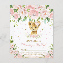 Lion Pink Floral Hoe groot is het Belly Game van m