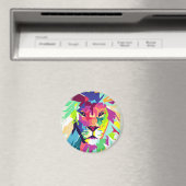 Lion | Pop Art Magneet (Insitu (Vaatwasser))