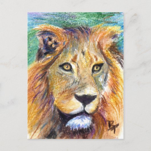 Lion Portrait ACEO Briefkaart (Voorkant)