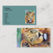 Lion Portrait aceo Visitekaartjes (Voorkant / Achterkant)