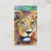 Lion Portrait aceo Visitekaartjes (Achterkant)