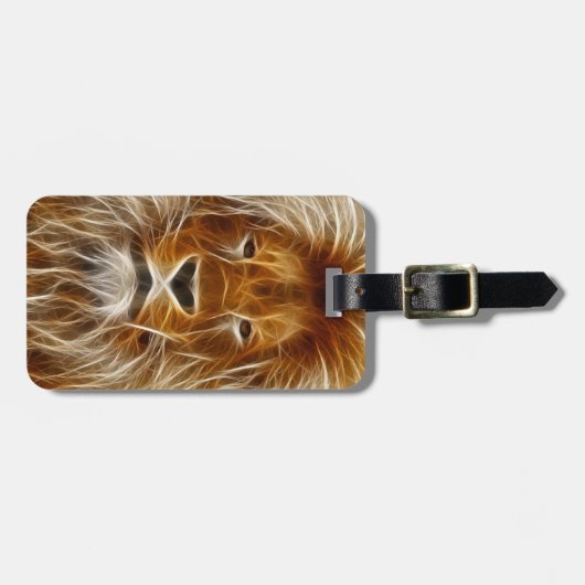 Lion Portrait Bagagelabel (Voorkant horizontaal)