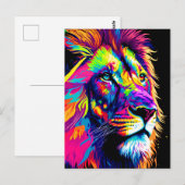 Lion Portrait Briefkaart (Voorkant / Achterkant)