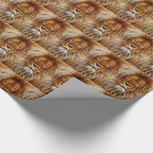 Lion Portrait Cadeaupapier (Hoek)