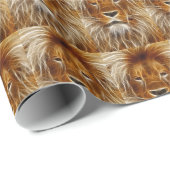 Lion Portrait Cadeaupapier (Rol Hoek)