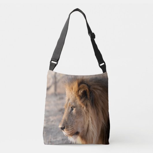 Lion Portrait Crossbody Tas (Voorkant)
