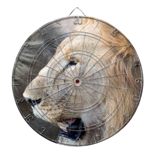 Lion Portrait Dartbord (Voorkant)