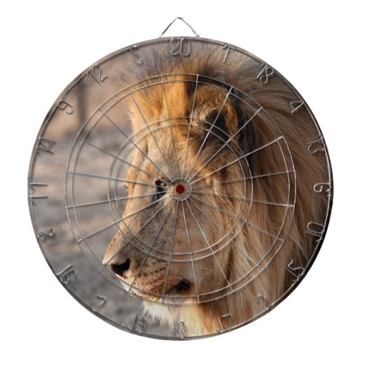 Lion Portrait Dartbord (Voorkant)