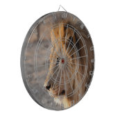 Lion Portrait Dartbord (Voorkant Links)