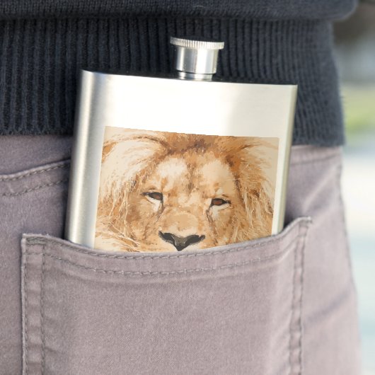 LION PORTRAIT HEUPFLES (Voorbeeld)