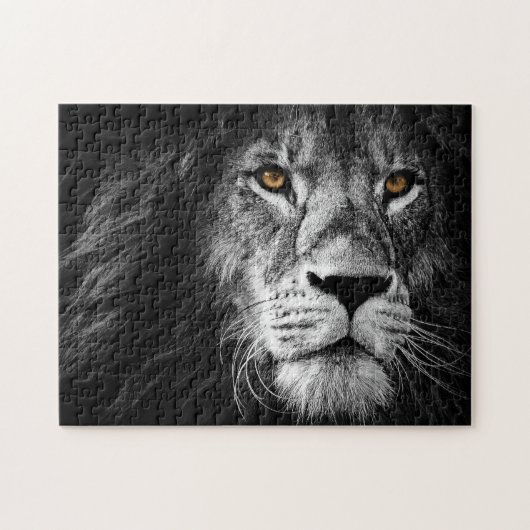 Lion Portrait, Jigzaag Puzzle Legpuzzel (Horizontaal)