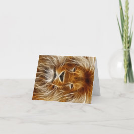 Lion Portrait Kaart