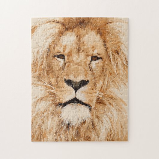 LION PORTRAIT LEGPUZZEL (Verticaal)