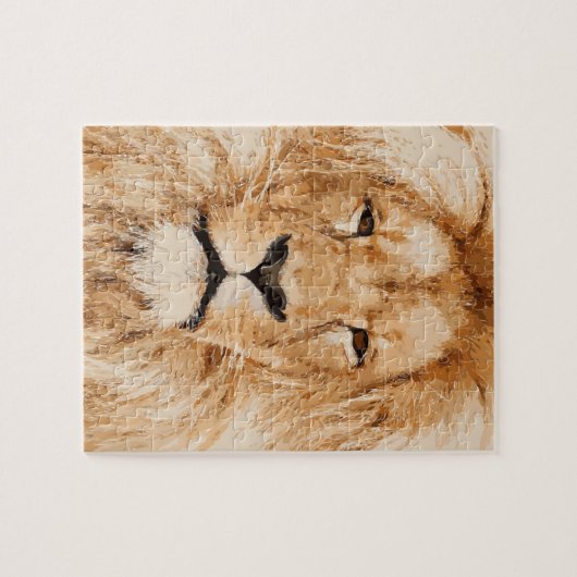 LION PORTRAIT LEGPUZZEL (Horizontaal)