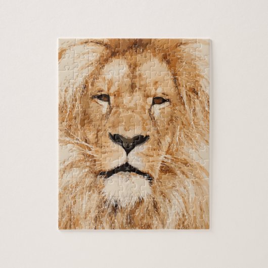 LION PORTRAIT LEGPUZZEL (Verticaal)
