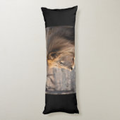 Lion Portrait Lichaamskussen (Achterkant (Verticaal))