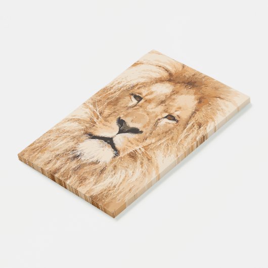 LION PORTRAIT POST-IT® NOTES (Schuin)
