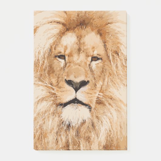 LION PORTRAIT POST-IT® NOTES (Voorkant)
