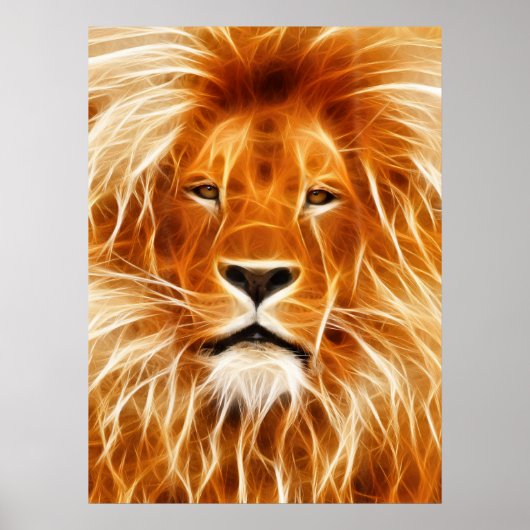 Lion Portrait poster (Voorkant)