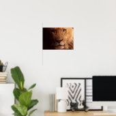 Lion Portrait Poster (Thuiskantoor)