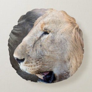 Lion Portrait Rond Kussen