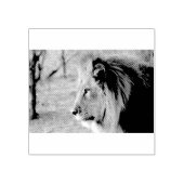 Lion Portrait Rubberstempel (Afrduk)