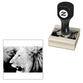 Lion Portrait Rubberstempel (Gestempeld)