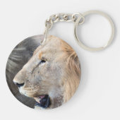 Lion Portrait Sleutelhanger (Achterkant)