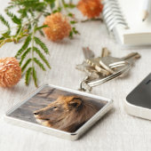 Lion Portrait Sleutelhanger (Zijkant)