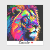 Lion Portrait Sticker (Vel)
