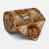 Lion Portrait Stropdas (Opgerold)