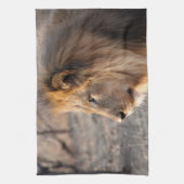 Lion Portrait Theedoek (Verticaal)