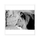 Lion Portrait Zelfinktende Stempel (Design)
