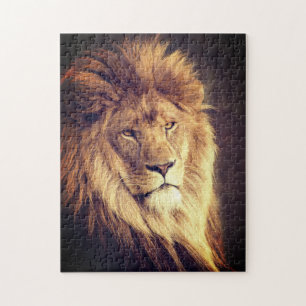 Lion Portret Fotografie Legpuzzel