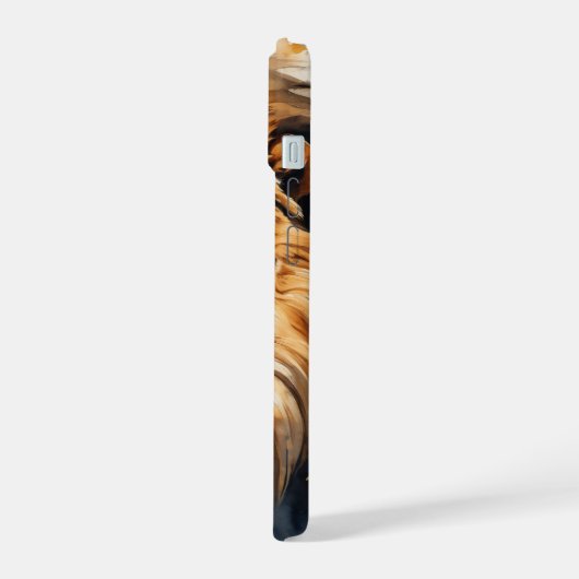 Lion portret iPhone 15 case (Linkerkant)