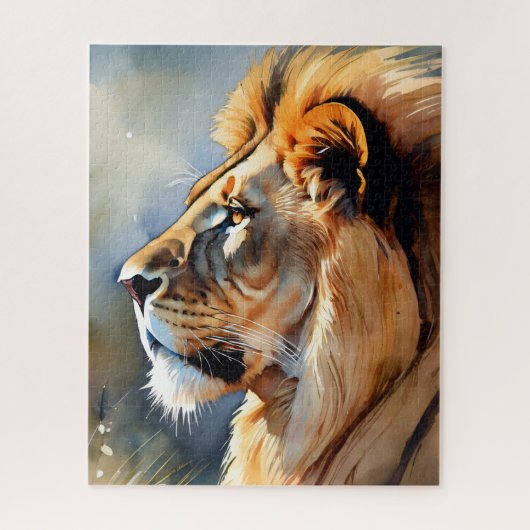 Lion portret legpuzzel (Verticaal)