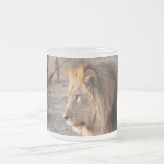Lion Portret Matglas Koffiemok (Center)