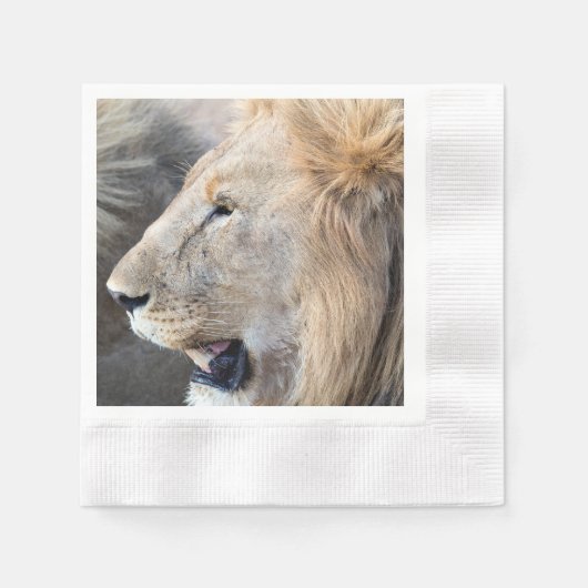 Lion Portret Servet (Voorkant)