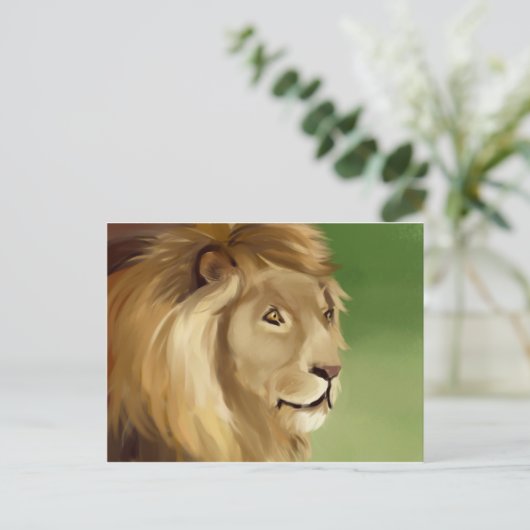 Lion Post Card Briefkaart (Staand voorkant)