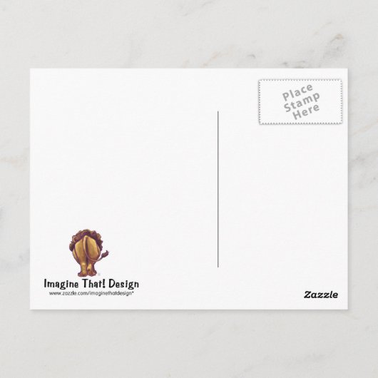 Lion Post-Kaart Briefkaart (Achterkant)