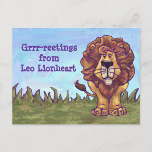 Lion Post-Kaart Briefkaart