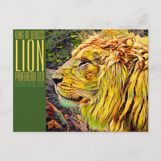 Lion [Postcard] Briefkaart (Voorkant)